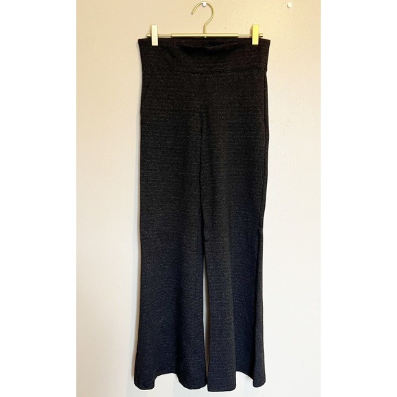 Betabrand Career Yoga Pants Sz Small Petite Charcoal Gray Wide Leg Flare Stretch - Picture 1 of 6